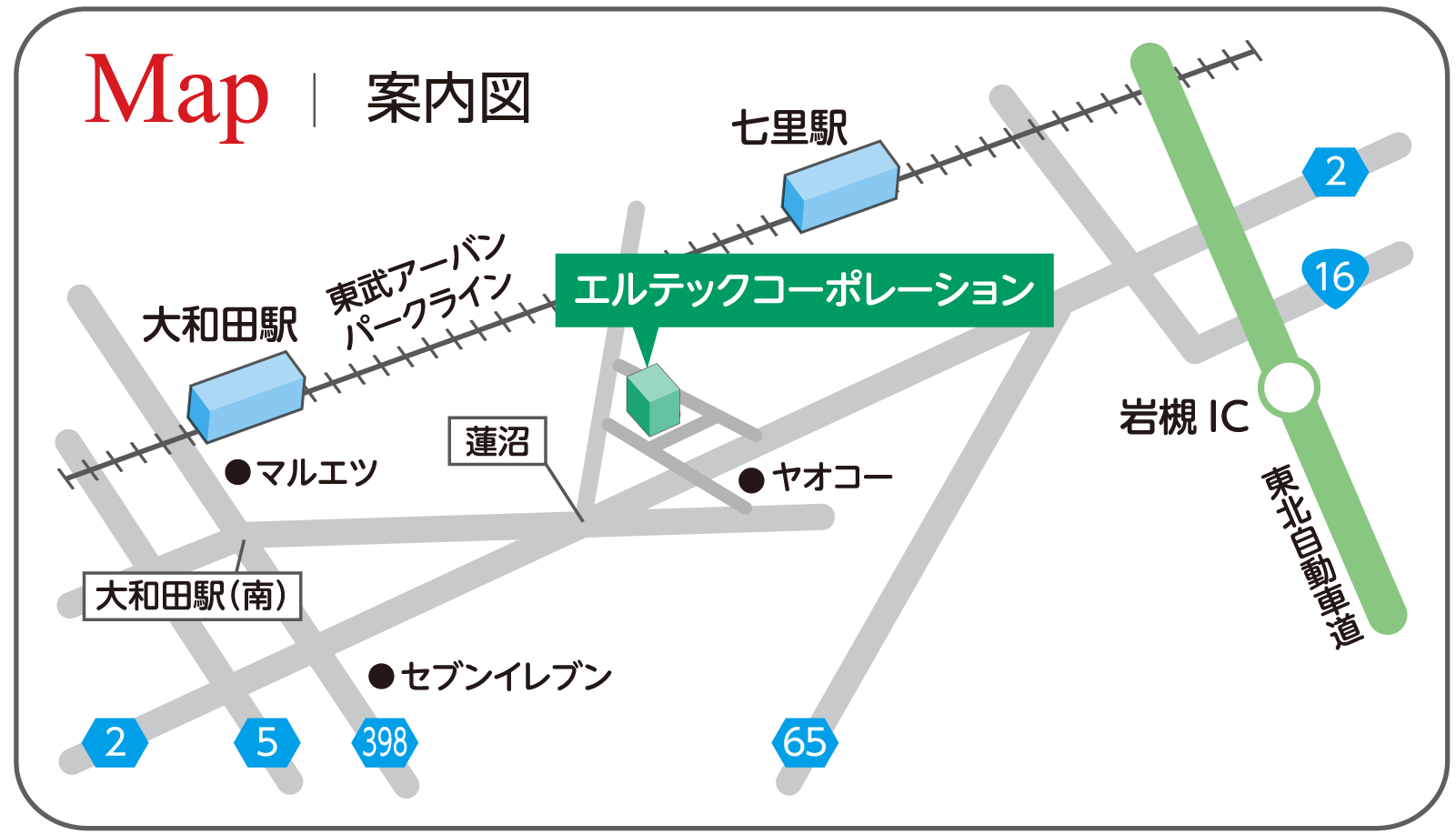 L-techmap - エルテック採用サイト - エルテック採用サイト 株式会社エルテックコーポレーション地図